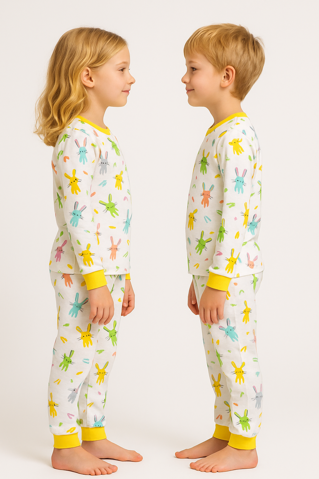 Kız Çocuk Pijama Takımı Sarı
