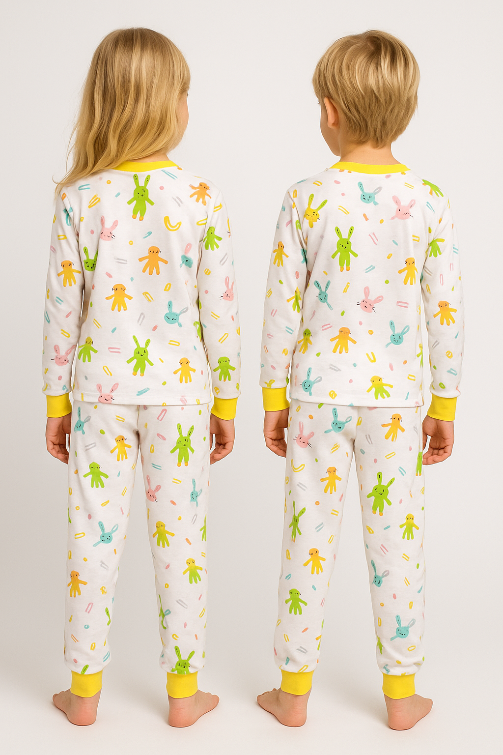 Kız Çocuk Pijama Takımı Sarı