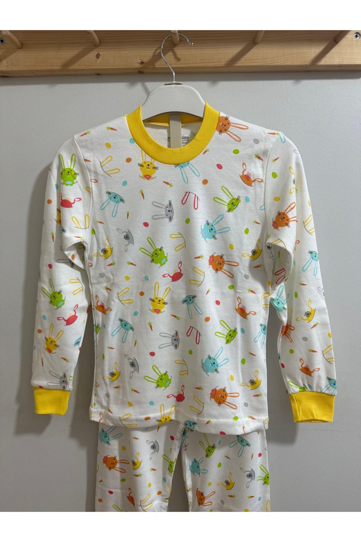 Kız Çocuk Pijama Takımı Sarı