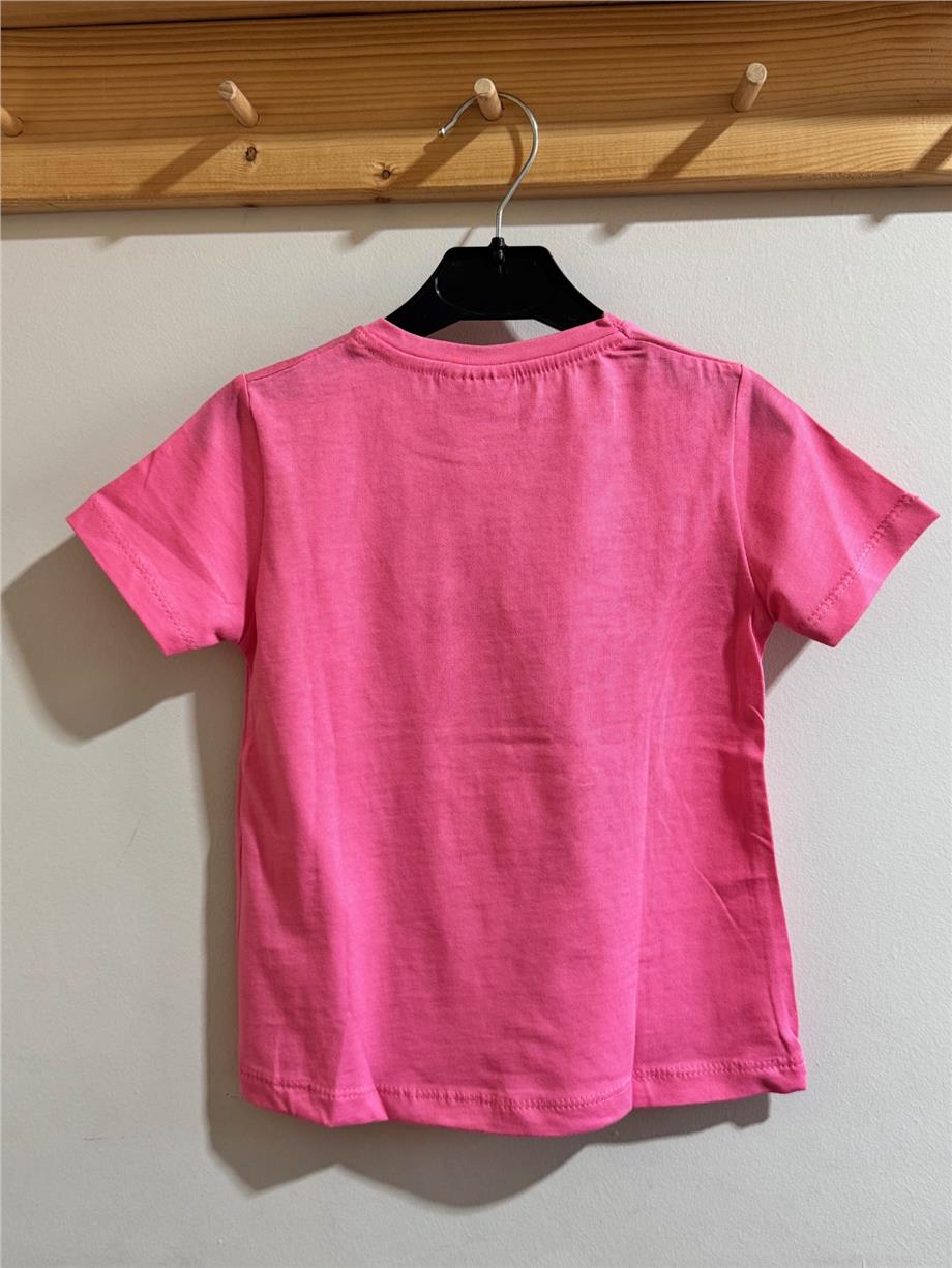 Kız Çocuk Yazılı T-Shirt Pembe