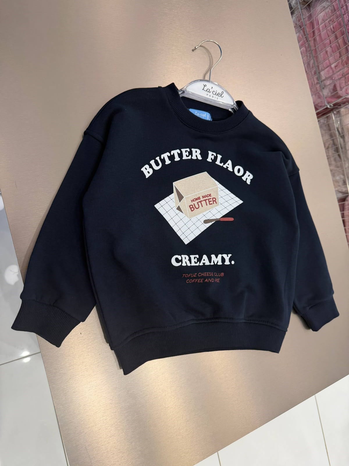La Ciel Paris Erkek Çocuk Baskılı Sweatshirt Lacivert