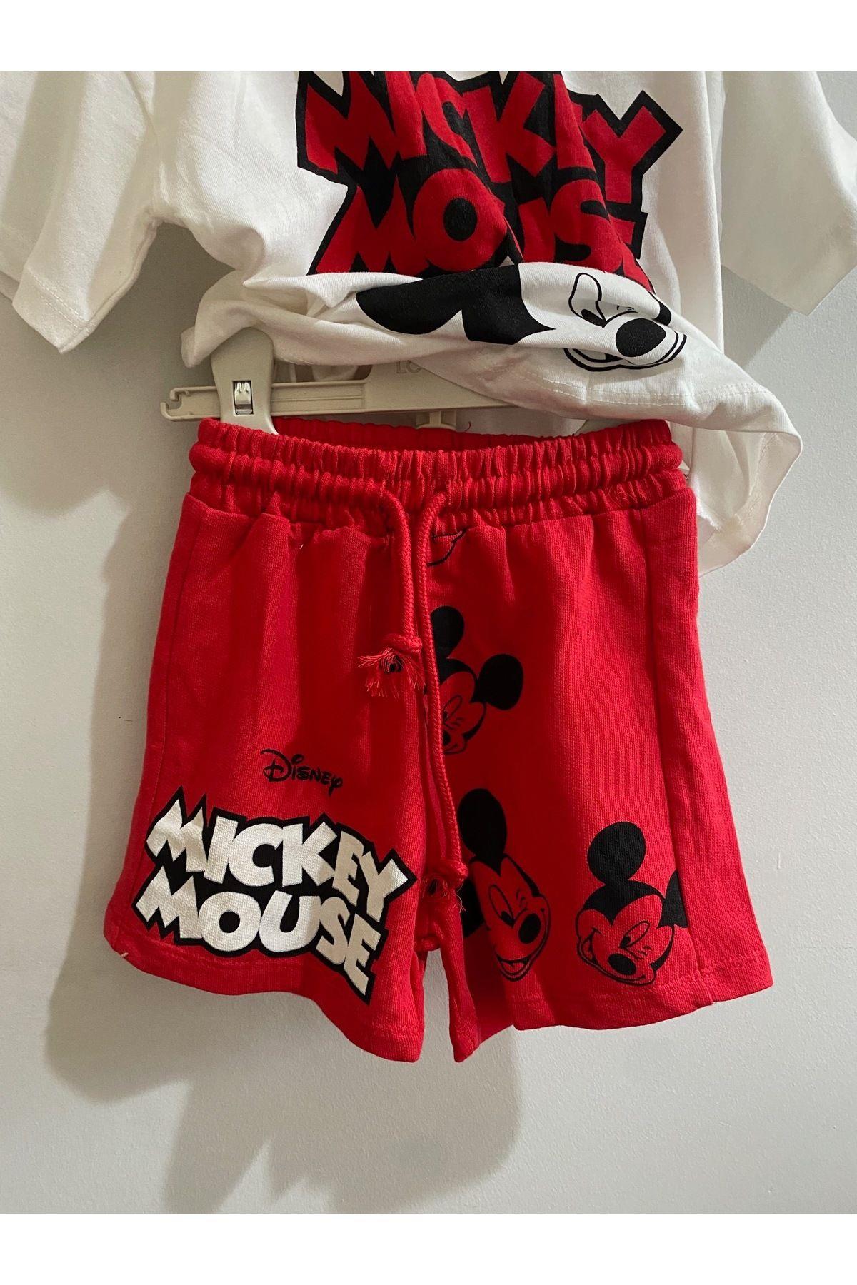 Mıckey Mouse Dısnep Alt-Üst Takım Kırmızı