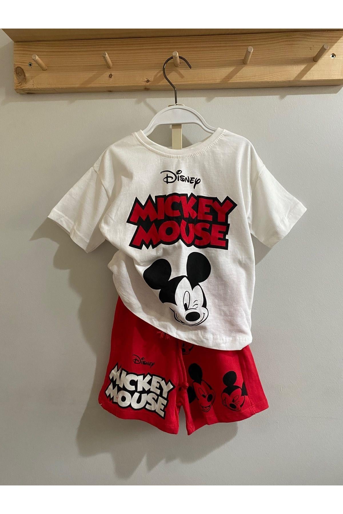 Mıckey Mouse Dısnep Alt-Üst Takım Kırmızı