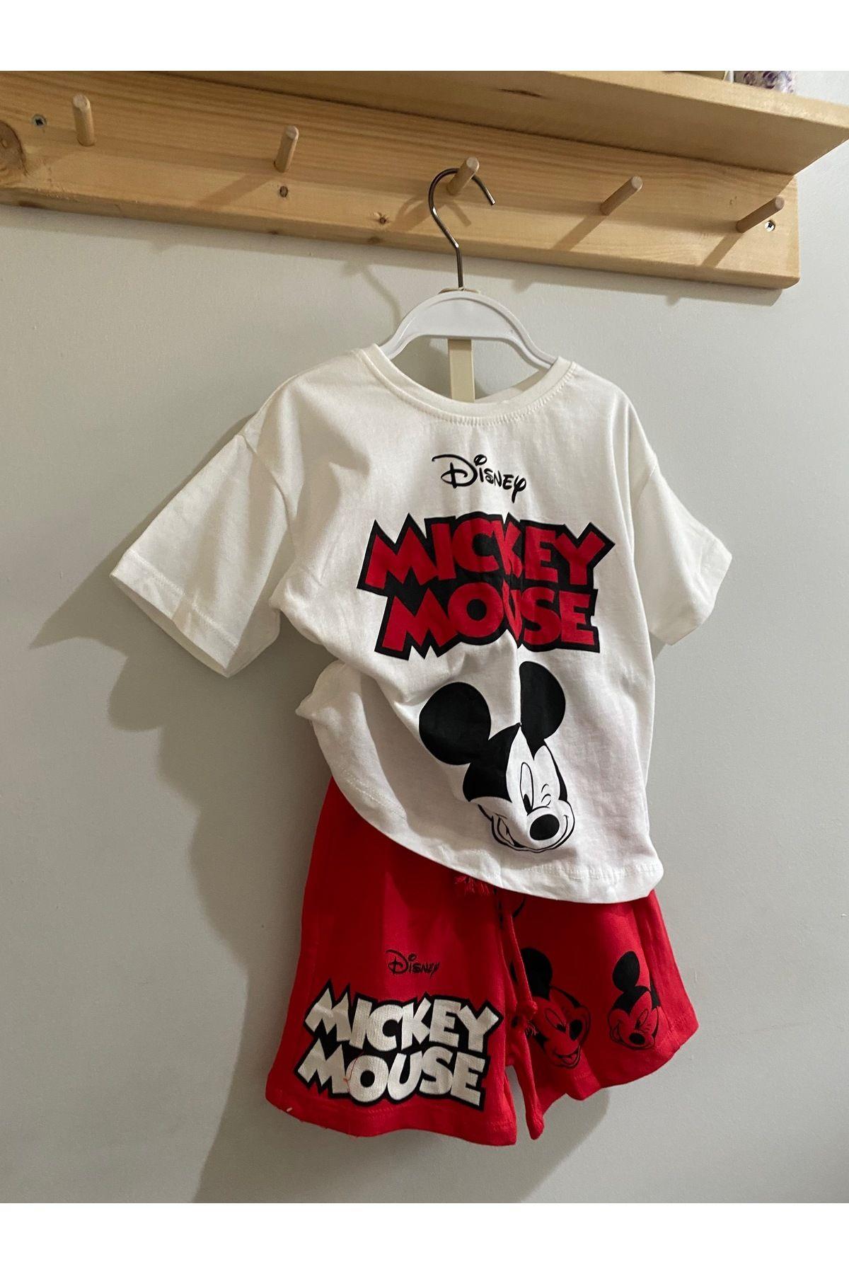 Mıckey Mouse Dısnep Alt-Üst Takım Kırmızı