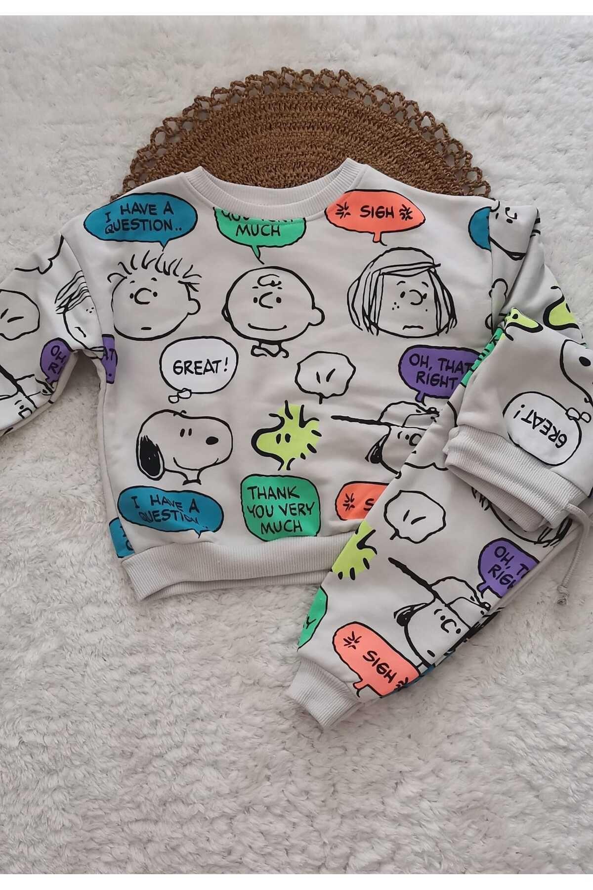 Snopy Yazılı Takım Karışık