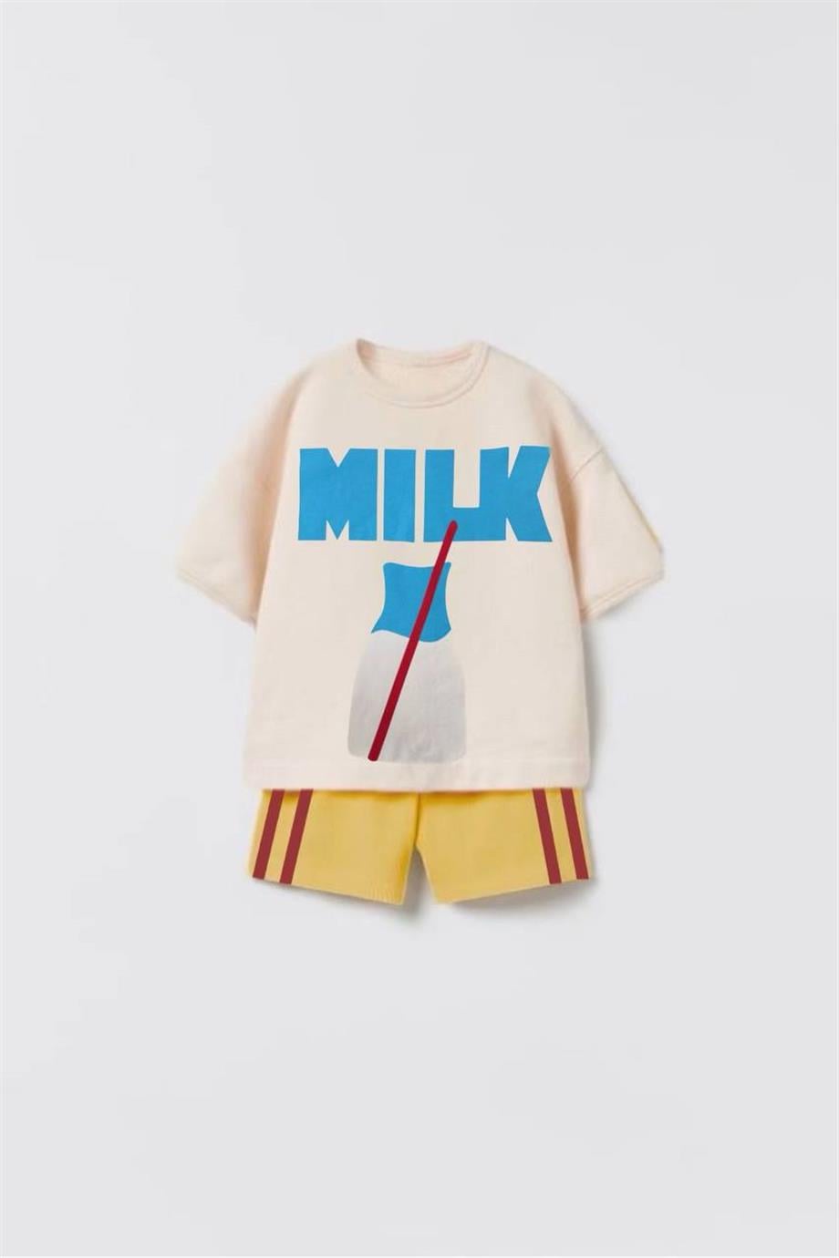 Unisex LaciEl Paris Milk Alt-Üst Takım Krem