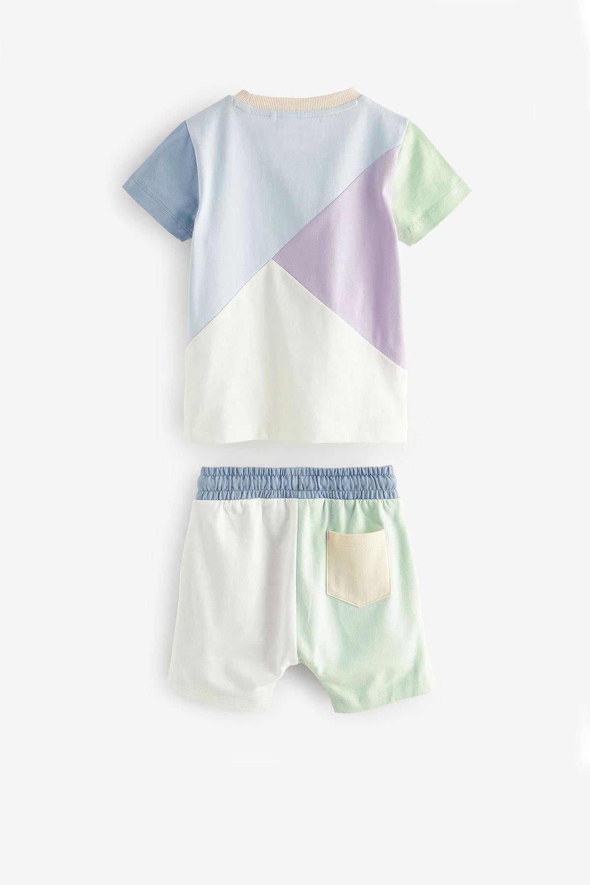 Yeni Sezon Unisex Soft Renkli Çocuk Alt Üst Takım Çok Renkli