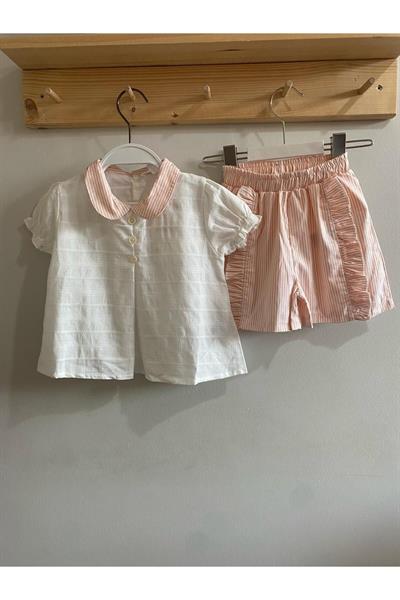 Bebe Takım Bebe Yakalı Beyaz
