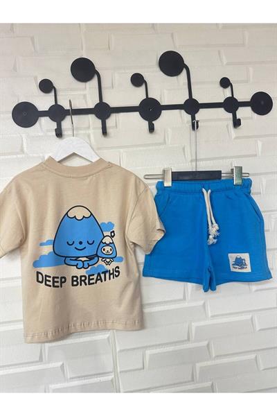 Erkek Çocuk Deep Breath Alt-Üst Takım Mavi