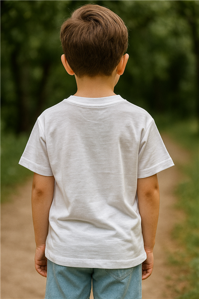 Erkek Çocuk Kısa Kol Karakter Baskılı T-Shirt Beyaz