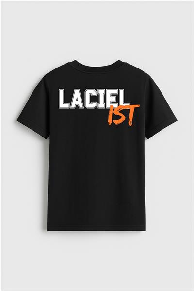 Erkek Çocuk Laciel Baskılı T-Shirt Siyah