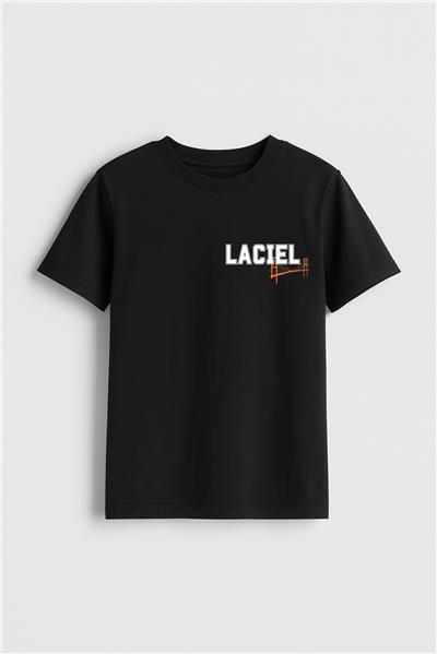 Erkek Çocuk Laciel Baskılı T-Shirt Siyah