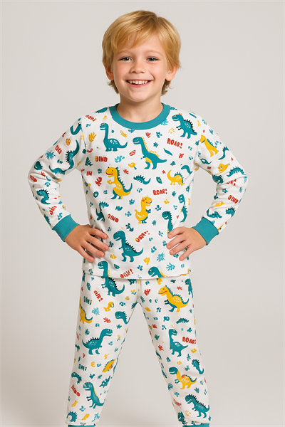 Erkek Çocuk Pijama Takımı Mavi