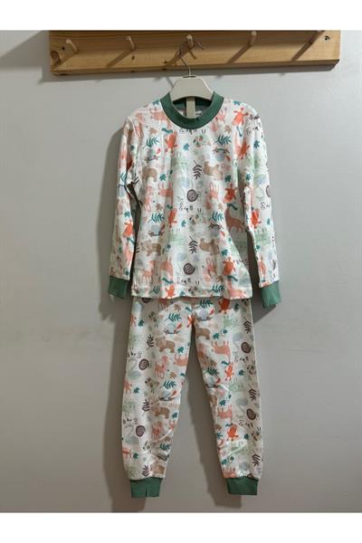 Erkek Çocuk Pijama Takımı Mint Yeşil
