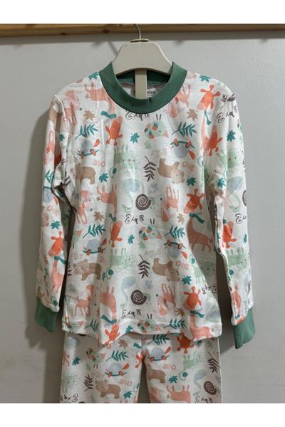Erkek Çocuk Pijama Takımı Mint Yeşil