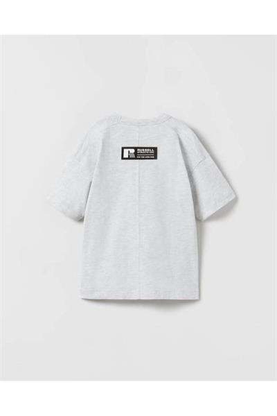 Erkek Çocuk Rusell T-Shirt Gri