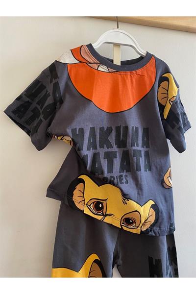 Erkek Çocuk Simba Alt-Üst Takım Antrasit
