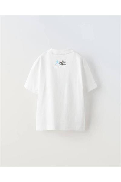 Erkek Çocuk T-Shirt Play&Enjoy Beyaz