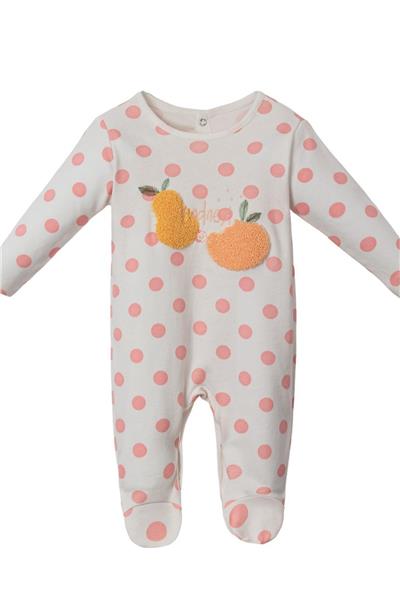Kız Bebek Çiçek FruitS Punch Tulum Beyaz