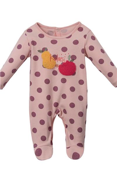 Kız Bebek Çiçek FruitS Punch Tulum Pembe