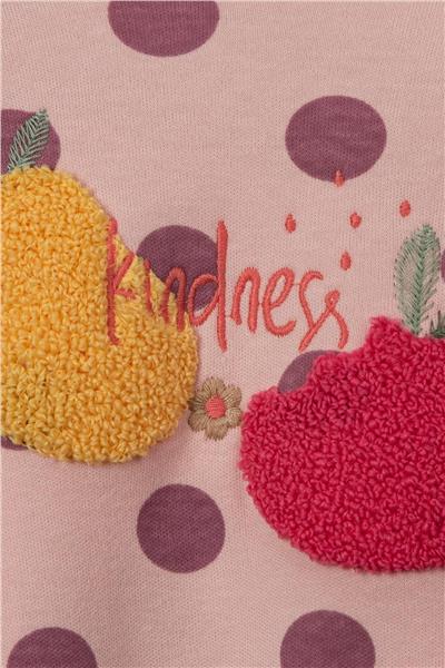 Kız Bebek Çiçek FruitS Punch Tulum Pembe