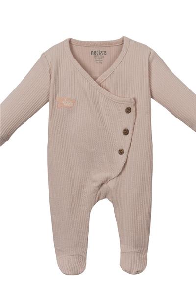 Kız Bebek Mono Soft Tulum Krem