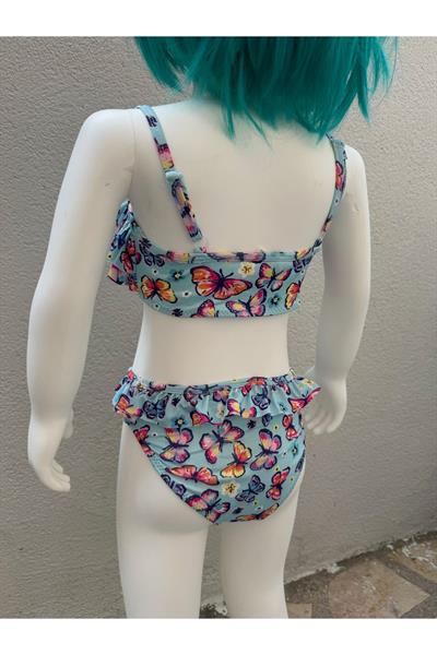 Kız Çocuk Bikini Takımı Mavi
