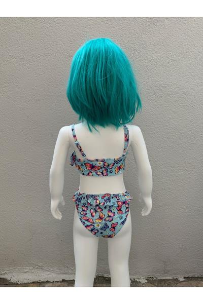 Kız Çocuk Bikini Takımı Mavi