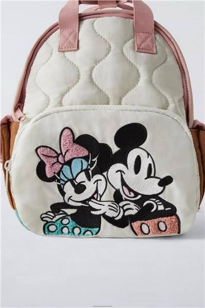 Kız Çocuk Minnie Sırt Çantası Krem