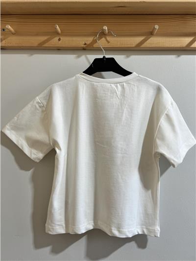 Kız Çocuk My Daddy Yazılı T-Shirt Beyaz