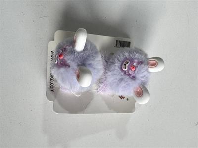 Kız Çocuk Peluşlu 2li Latik Toka mor