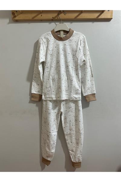 Kız Çocuk Pijama Takımı Beyaz