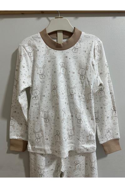 Kız Çocuk Pijama Takımı Beyaz