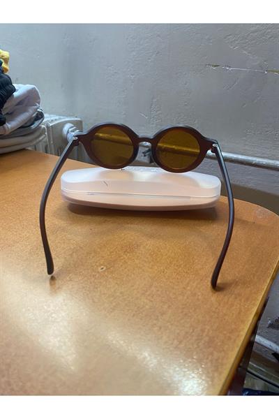 Kopya - Unisex Iskandinav Model Çocuk Güneş Gözlüğü Uv400 Korumalı Kahverengi