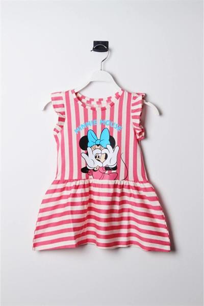 Minnie Mouse Yazlık Elbise 2-10 Yaş Arasi Kırmızı