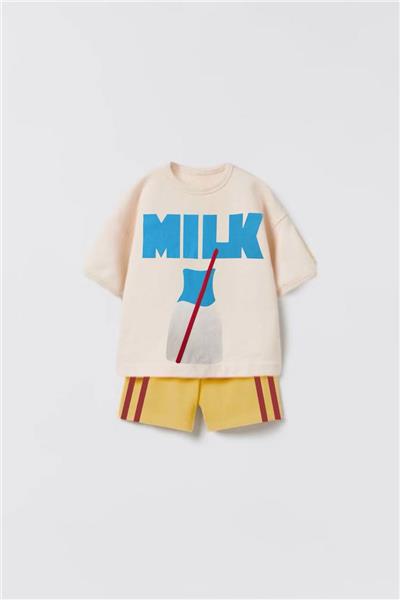 Unisex LaciEl Paris Milk Alt-Üst Takım Krem