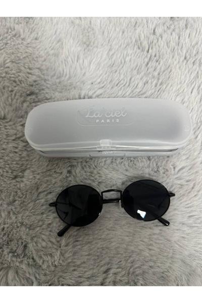 Unisex Paslanmaz Çelik Gözlük Siyah