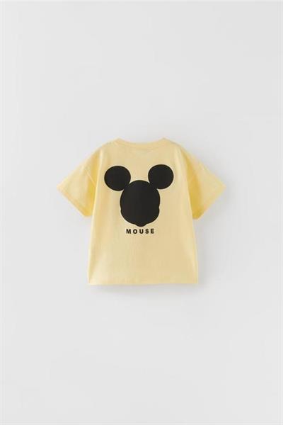 Yeni Sezon Erkek Çocuk Mickey Mouse Sarı Renk Alt-Üst Takım Sarı