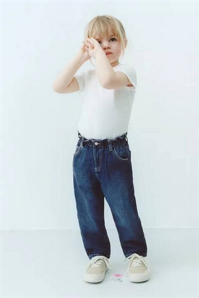 Yeni Sezon Unisex Çocuk Basic Kısa Kollu Pamuklu T-Shirt Beyaz