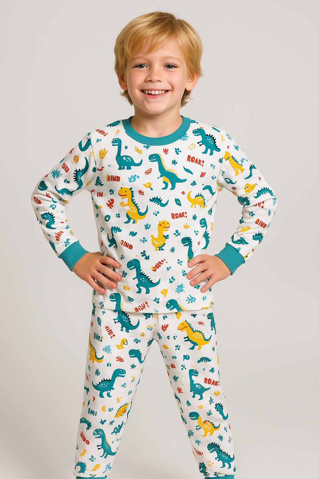Erkek Çocuk Pijama Takımı Mavi