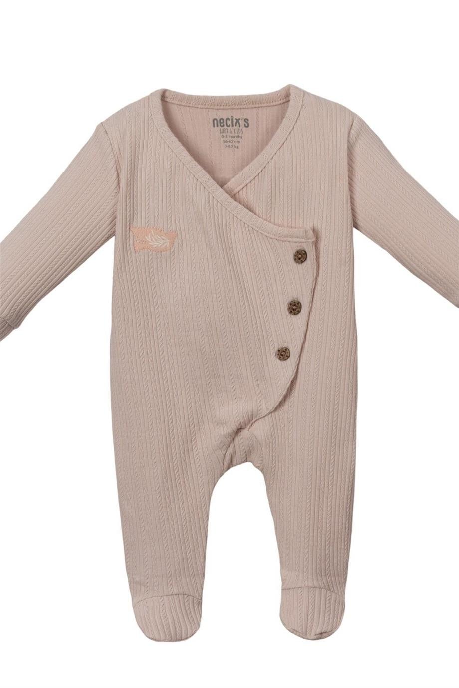 Kız Bebek Mono Soft Tulum Krem