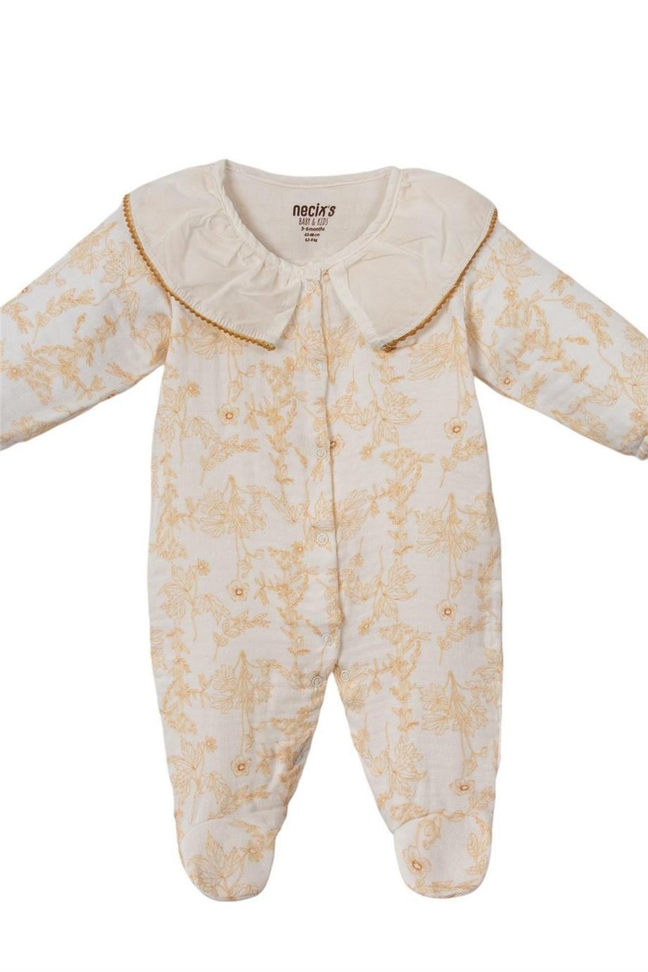 Kız Bebek Müslin Ezzy Tulum Sarı