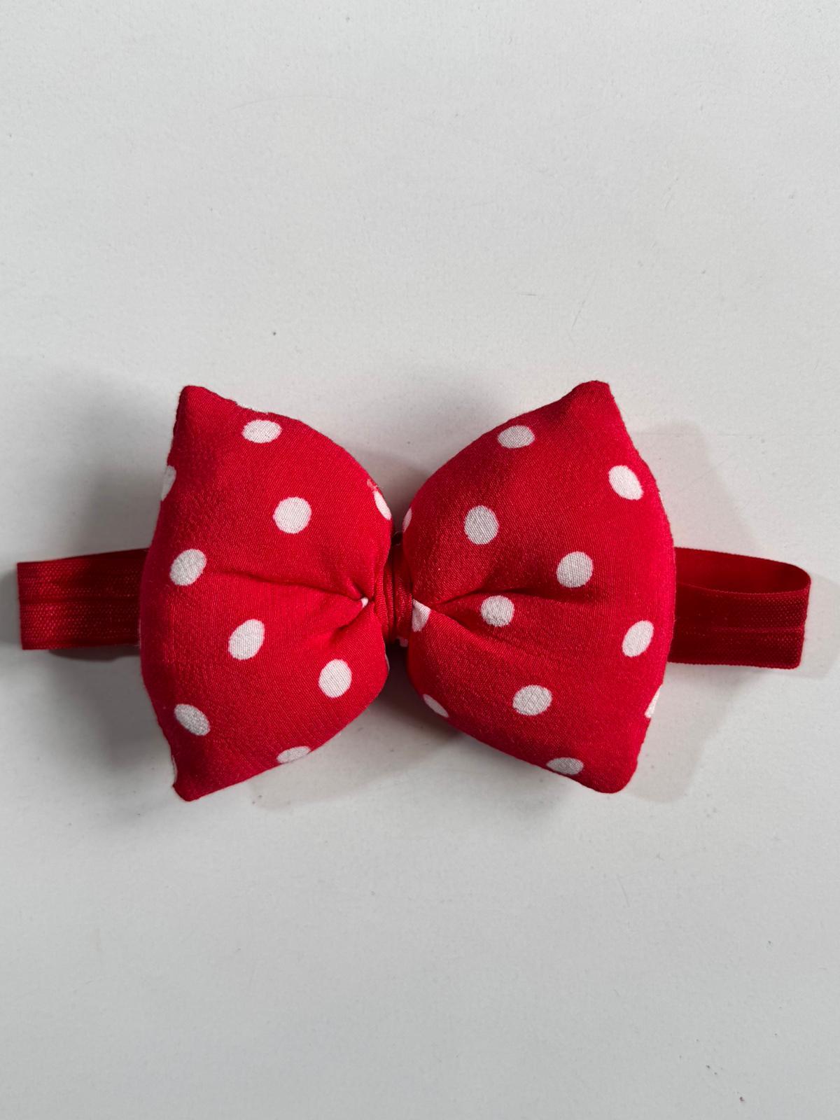 Kız Çocuk Puantiyeli Bandana Kırmızı
