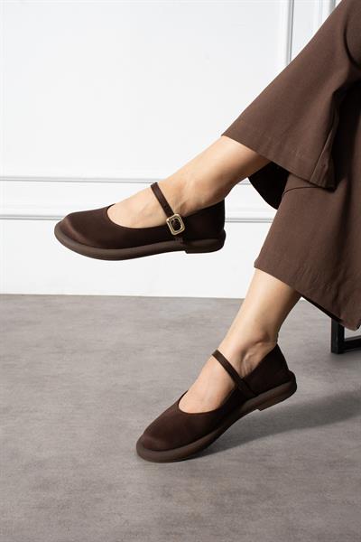 BETY Kahverengi Süet Kadın Loafer