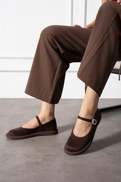 BETY Kahverengi Süet Kadın Loafer