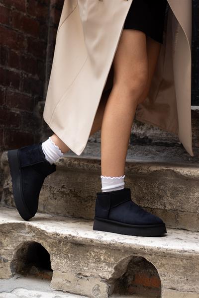 FAME Siyah Süet Kadın Bot