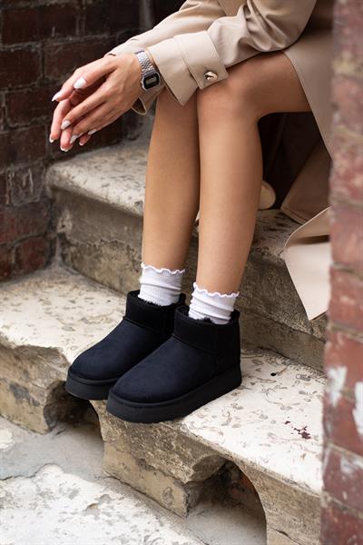 FAME Siyah Süet Kadın Bot