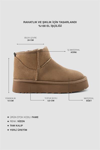 FAME Vizon Süet Kadın Bot