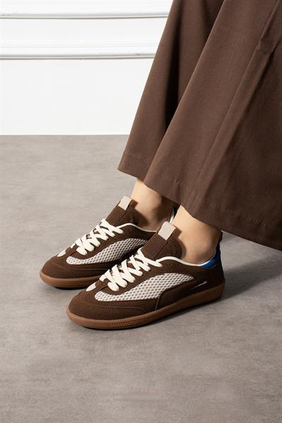 LUNERA Taba Süet Kadın Sneakers