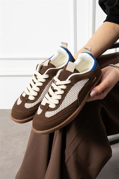 LUNERA Taba Süet Kadın Sneakers